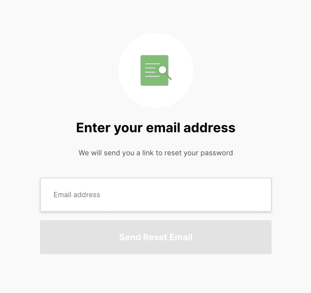 Enter your Email address 