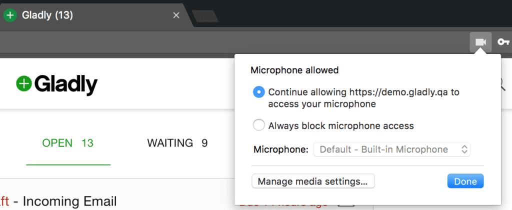 How to allow access to your device microphone