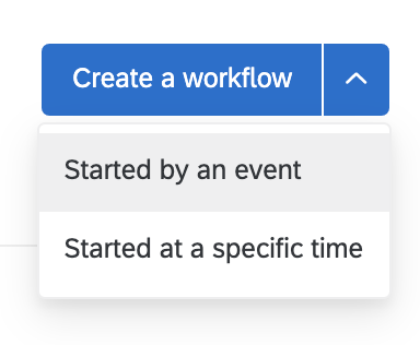 Qualtrics Create Workflow