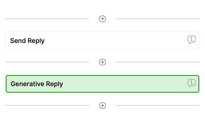 Generative Reply Action